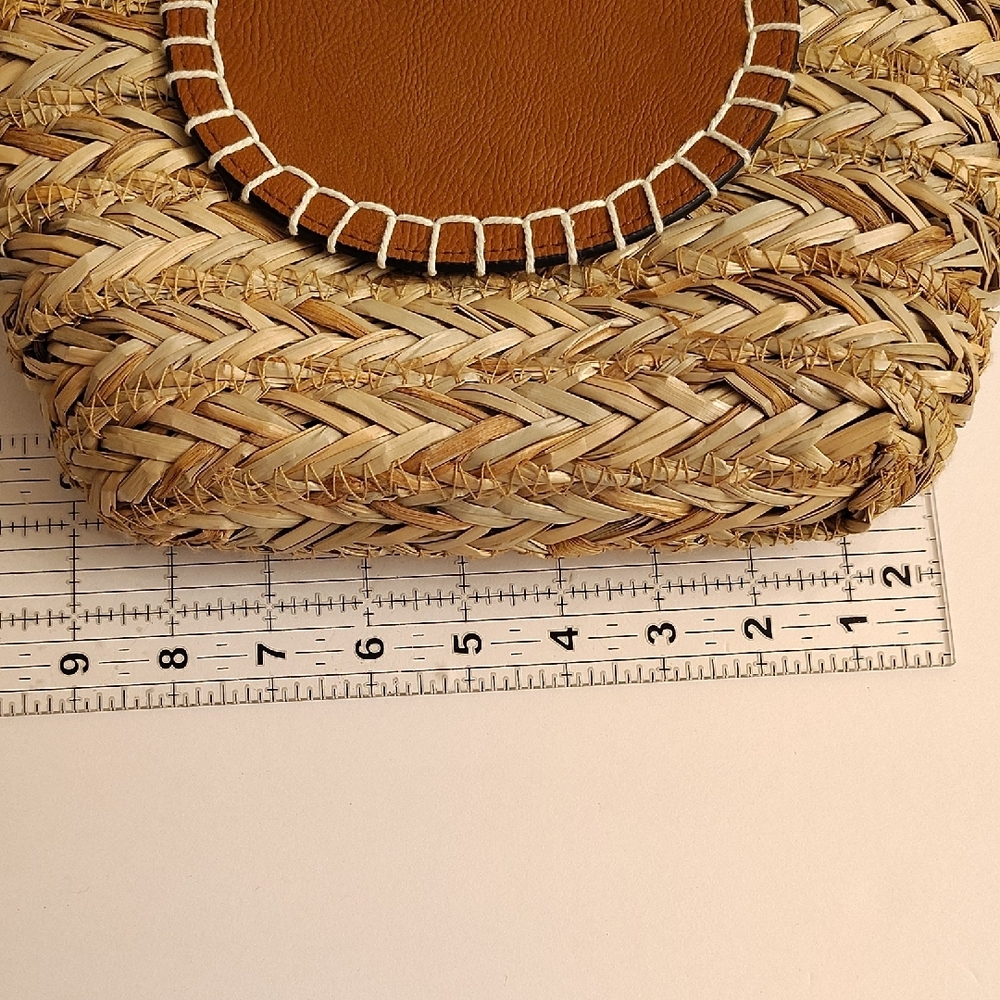 Universal Thread Tan and Brown Woven Crossbody Bag MBCS - Picture 13 of 13